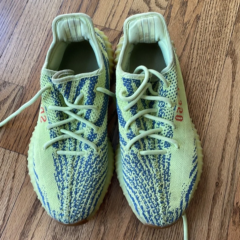 Adidas Yeezy Boost 350 V2 Semi Frozen Yellow Size 8 - Picture 2 of 8
